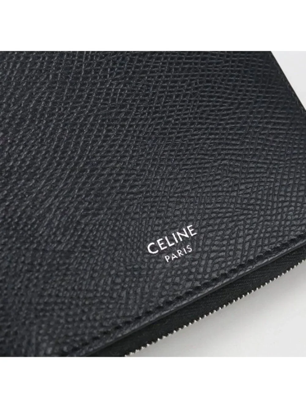 Celine Zip by Fold Zip Around Wallet Calf